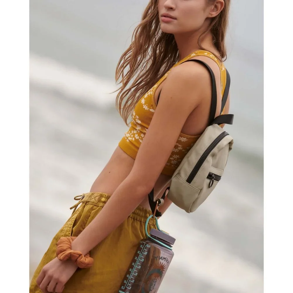 🎉LAST CHANCE🎉 NWT FP Movement Free Throw Jacquard Crop Tank / Honey Floral - Picture 4 of 8